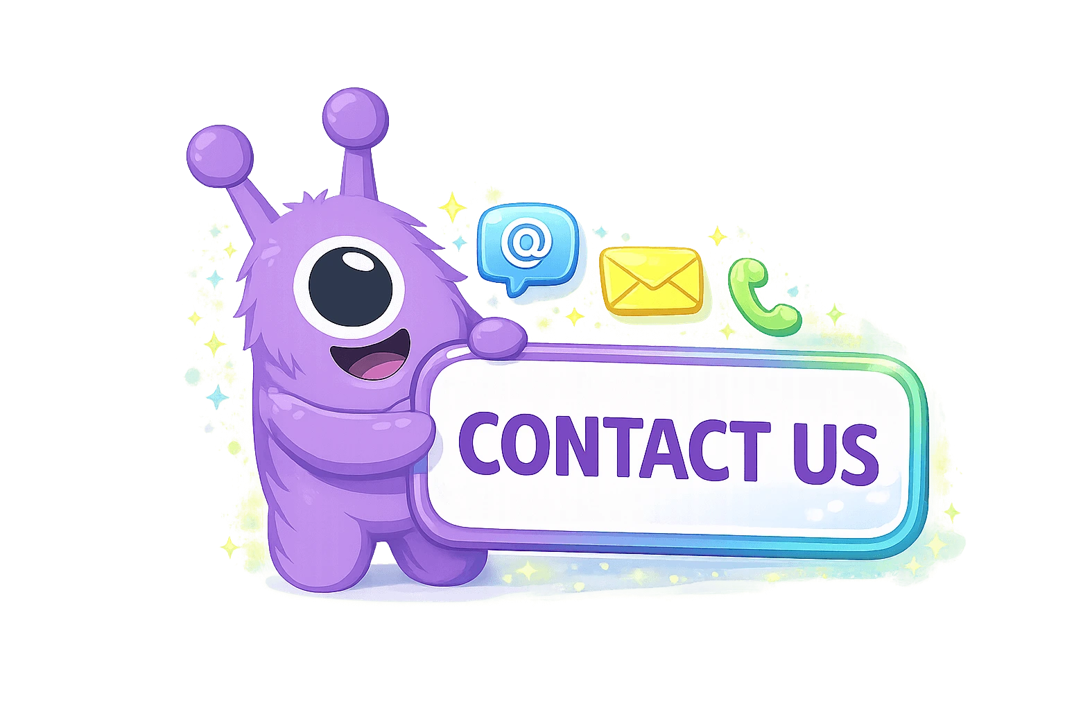 Purpilo Mascot - Contact Us